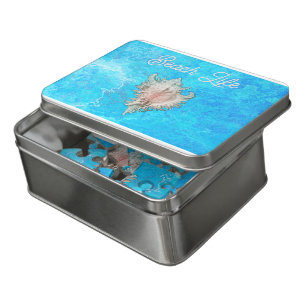 Conch Shell "Beach Life" Jigsaw Puzzle