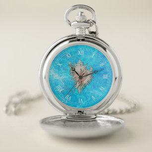 Conch Shell "Beach Life" Pocket Watch
