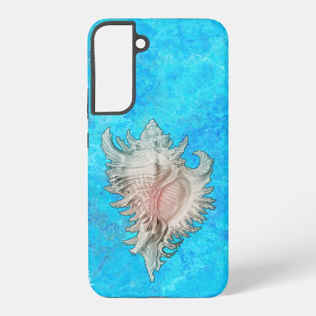 Conch Shell "Beach Life"  Samsung Galaxy Case (Back)