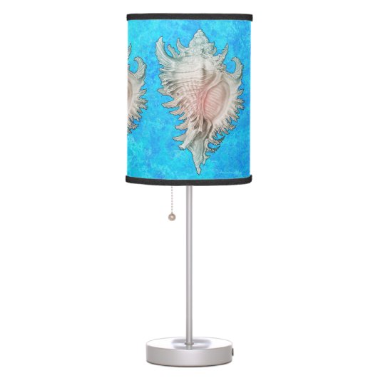 Conch Shell "Beach Life" Table Lamp (Right)