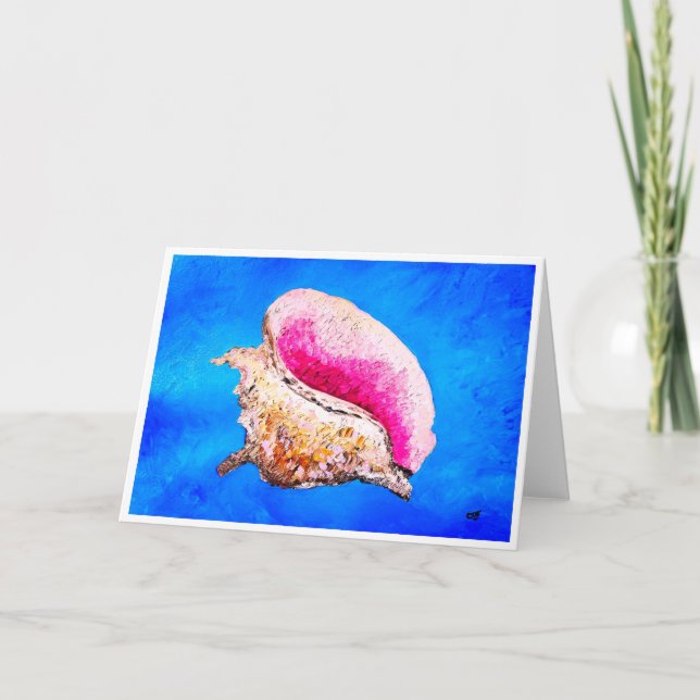 Conch Shell Note Card <Blank Inside> (Front)
