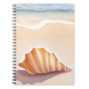 Conch Shell Ocean Seashell Coastal Beach Notebook