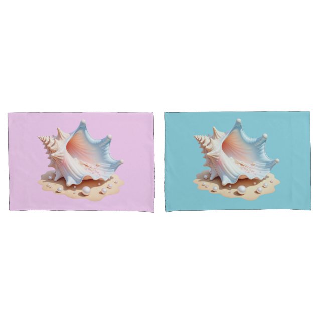 conch shell pillow case (Front-Set)