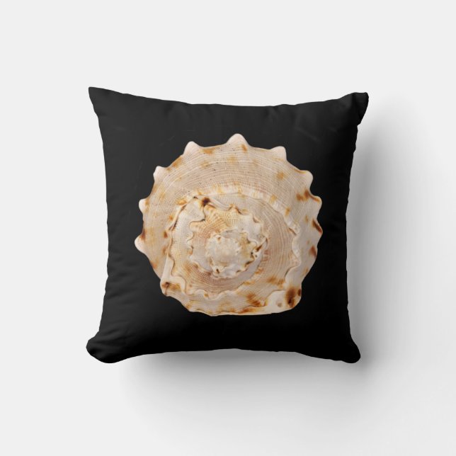 Conch Shell Throw Cushion (Front)