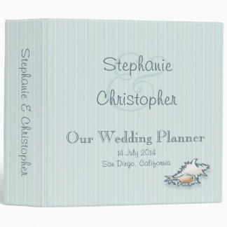 Conch Shell Wedding Planner Binder (2")