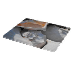 Conch Shells Closeup Cutting Board