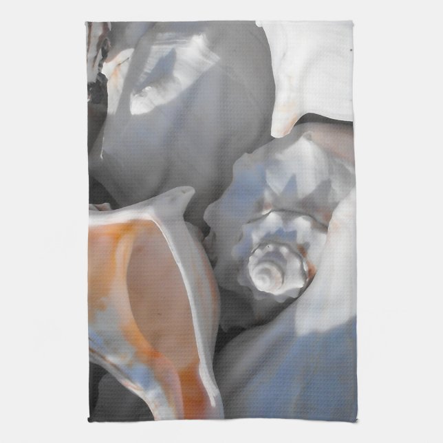 Conch Shells Closeup Towel (Vertical)