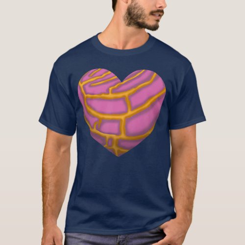 Concha Meico Bread Heart Latina Meican Candy446 T_Shirt