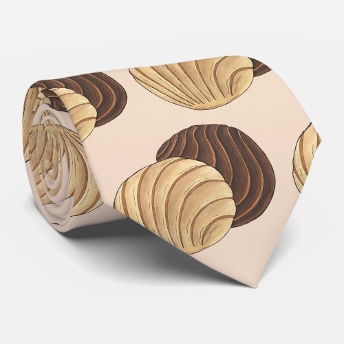 Conchas Mexican Pan Dulce Sweet Bread Panadera Neck Tie