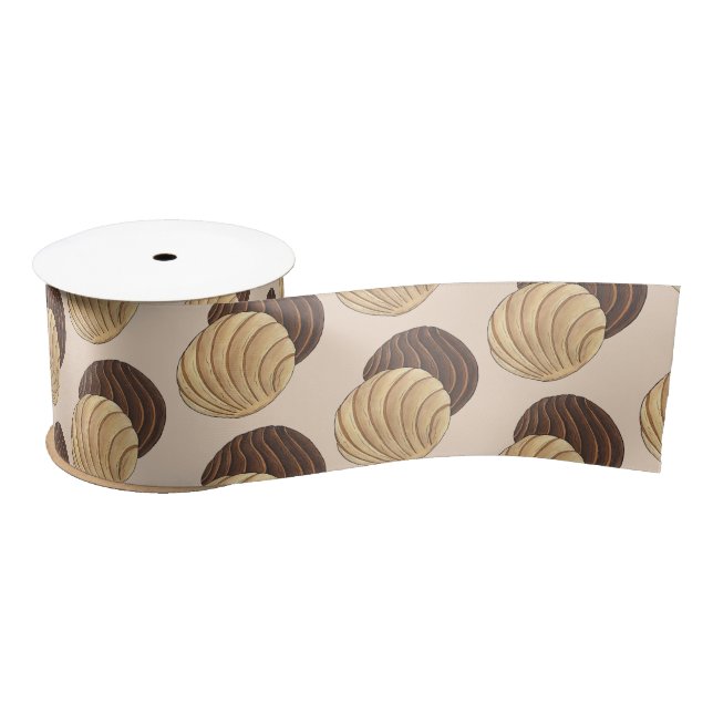 Conchas Mexican Pan Dulce Sweet Bread Panadería Satin Ribbon (Spool)