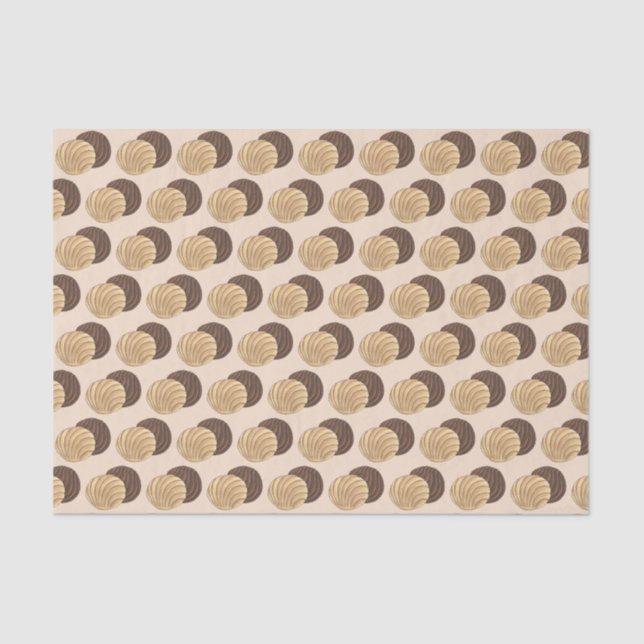 Conchas Mexican Pan Dulce Sweet Bread Panadería Tissue Paper (Front)