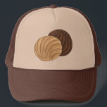 Conchas Mexican Pan Dulce Sweet Bread Panadería Trucker Hat<br><div class="desc">Design features an original marker illustration of a delicious pair of conchas. Also known as pan dulce, these sweet bread rolls are a staple at bakeries in Mexico (panaderías) and feature a soft, sweetened bread roll and a crunchy shell. They often resemble seashells. Great for a dessert social, bake sale,...</div>