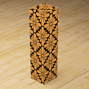 Concho Flower Pattern Marigold   Wine Box