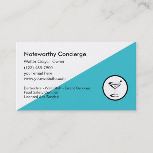 Concierge Business Cards