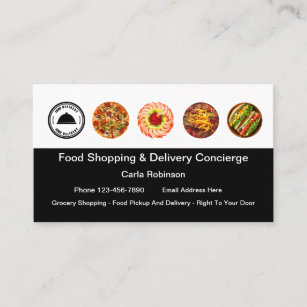 Concierge Food Shopping & Delivery Business Card
