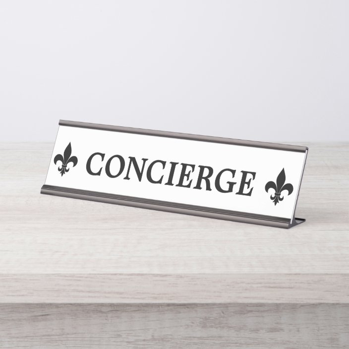 Concierge Sign Desk Plate | Zazzle.com