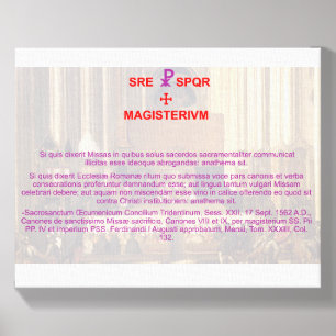 Concilii Tridentini Canones VIII et IX de Missa Canvas Photo Tile