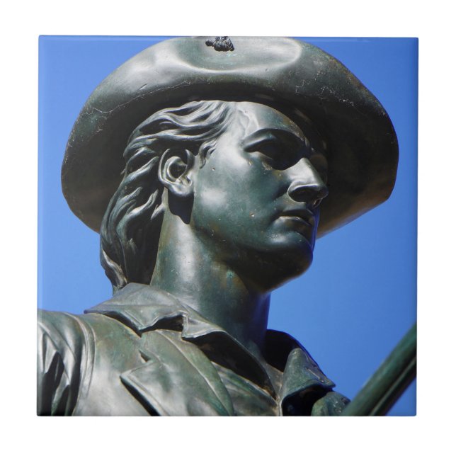 Concord 250 Minuteman Statute 1775-2025 Ceramic Tile (Front)