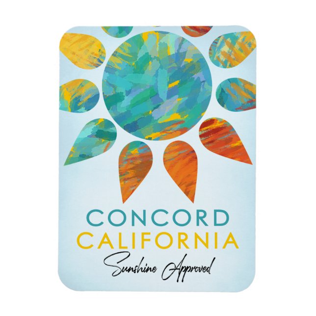 Concord California Sunshine Travel Magnet (Vertical)