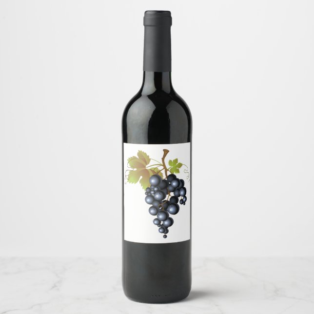 Concord Grapes Wine Label (Front)