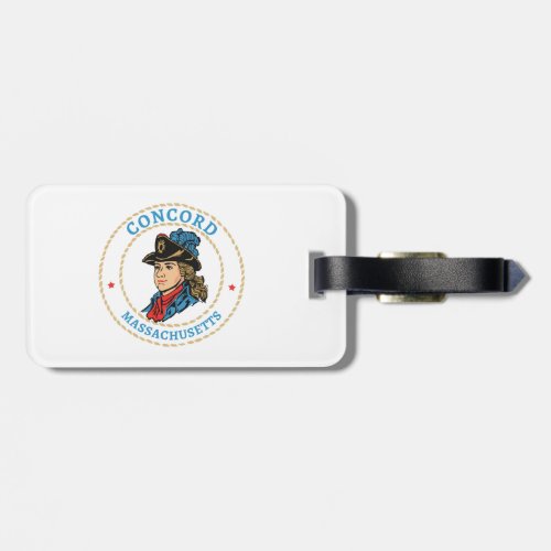 Concord Massachusetts Colonial Luggage Tag