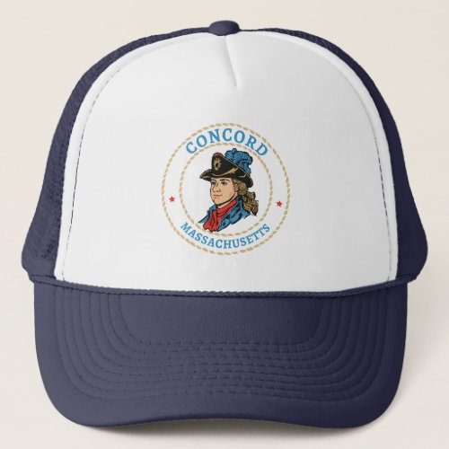 Concord Massachusetts Colonial Trucker Hat