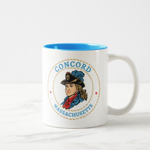 Concord Massachusetts Colonial Two_Tone Coffee Mug