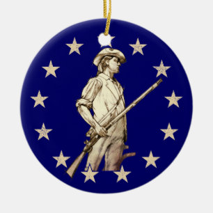 Concord Minuteman Ceramic Ornament