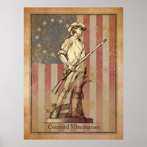 Concord Minuteman Poster