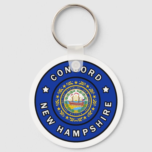 Concord New Hampshire Keychain (Front)