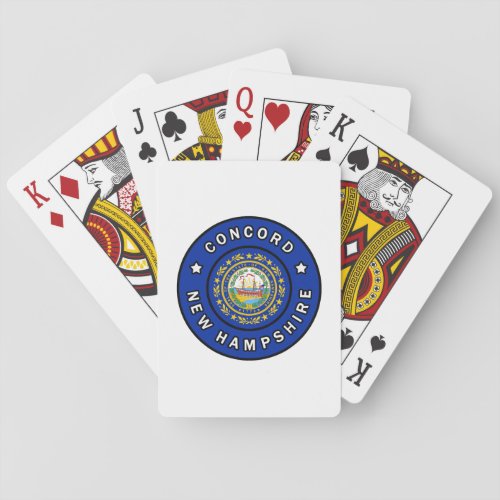 Concord New Hampshire Playing Cards