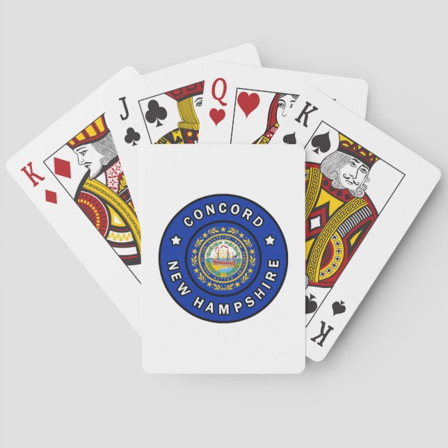 Concord New Hampshire Poker Cards (Back)
