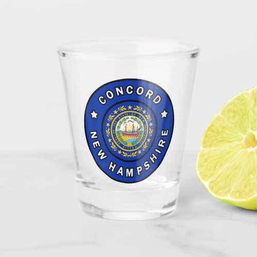 Concord New Hampshire Shot Glass