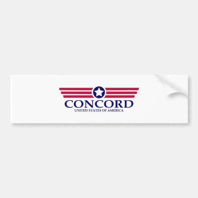 Concord NH Pride Bumper Sticker (Front)