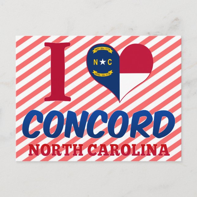 Concord, North Carolina Postcard (Front)