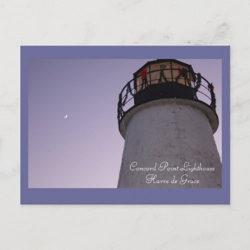 Concord Point Lighthouse Havre de Grace Postcard