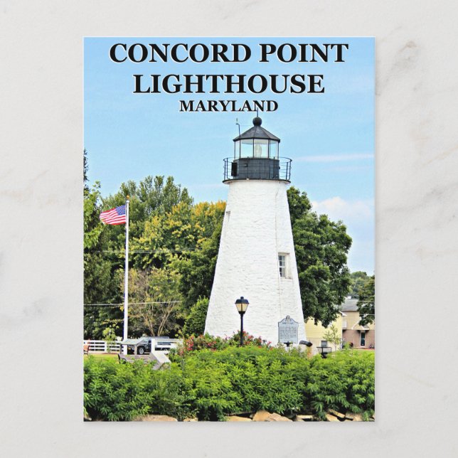 Concord Point Lighthouse, Maryland Postcard (Front)