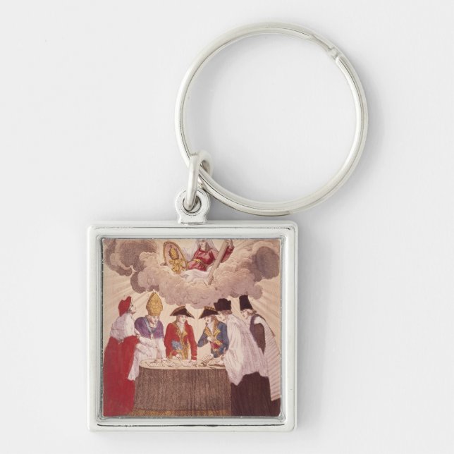 Concordat between Napoleon and Pope Pius VII Keychain (Front)