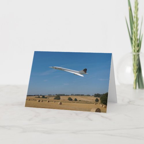 Concorde at Harvest Time Card