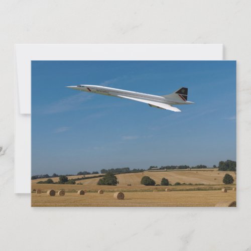 Concorde at Harvest Time Invitation card