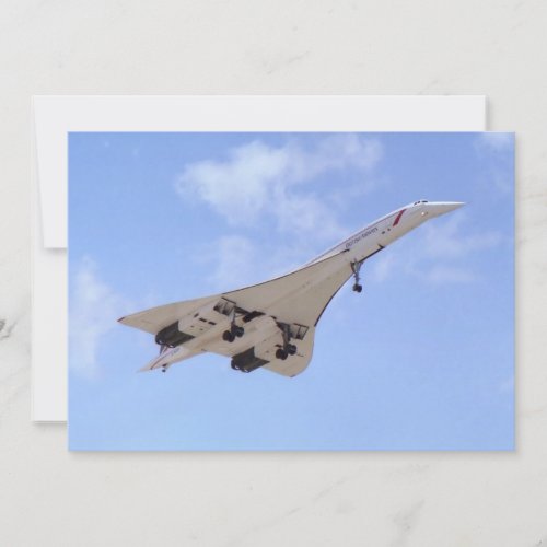 Concorde G_BOAF Invitation card
