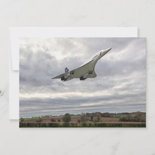 Concorde _ High Speed Run Invitation card