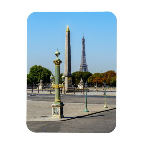 Concorde Luxor Obelisk and Eiffel Tower  _ Paris Magnet