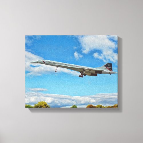 Concorde on Finals Canvas Print