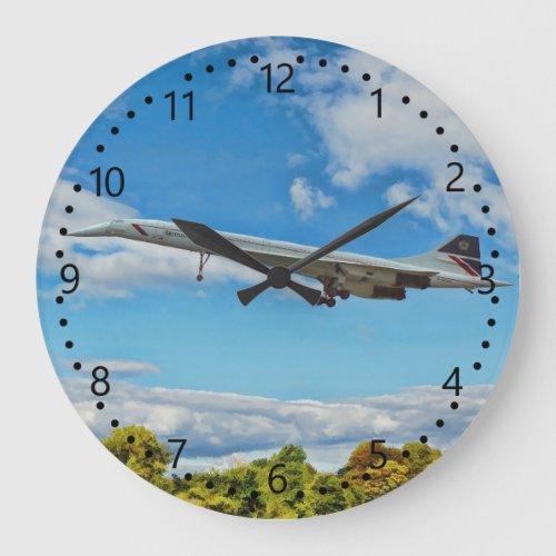 Concorde on Finals Numberminute dial Large Clock