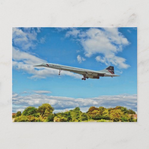 Concorde on Finals  Postcard