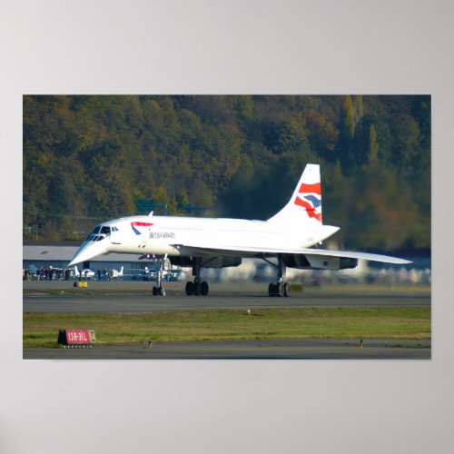 Concordes last flight Seattle Poster