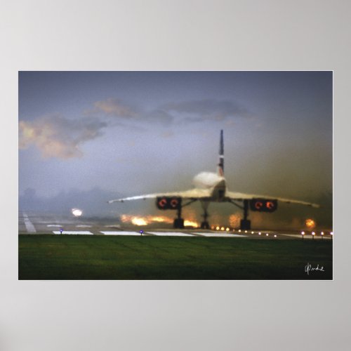 Concorde Takeoff Poster