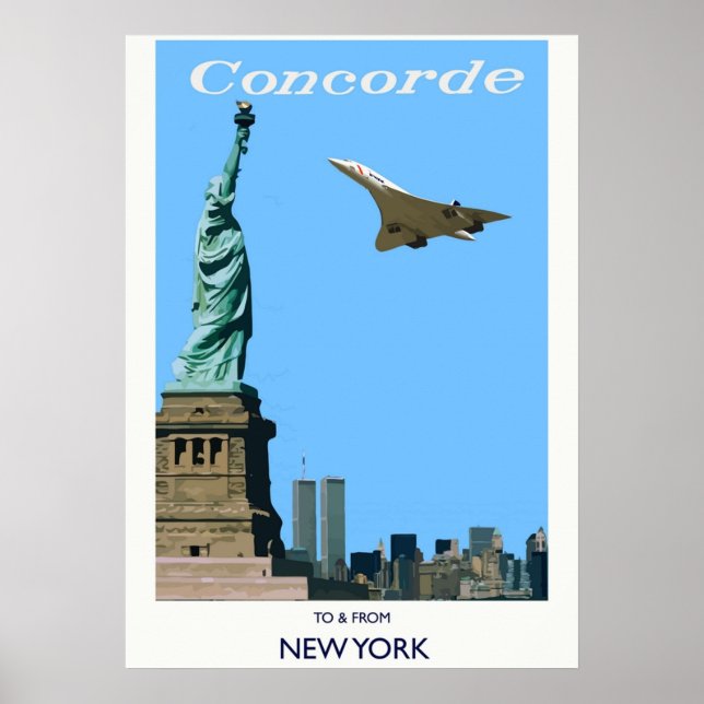 Concorde to  from New York Poster (Front)