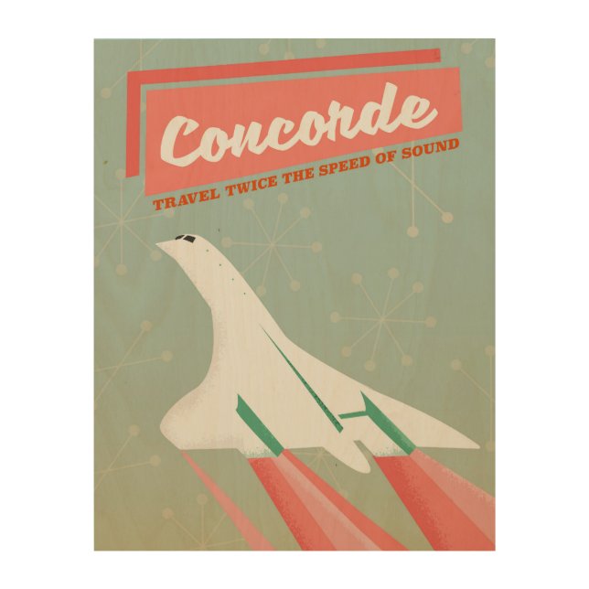 Concorde vintage style travel poster (Front)